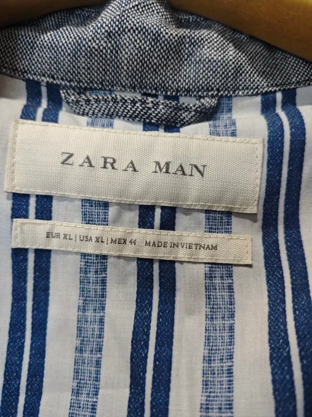 Chaqueta Zara Gris Hombre