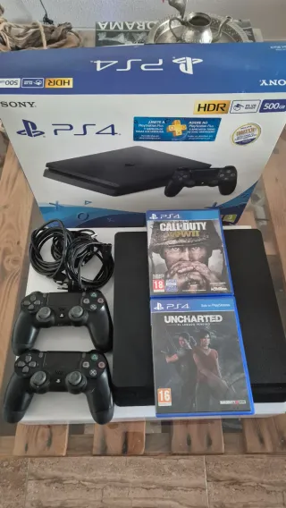 PlayStation 4 en color negro, con capacidad de 500