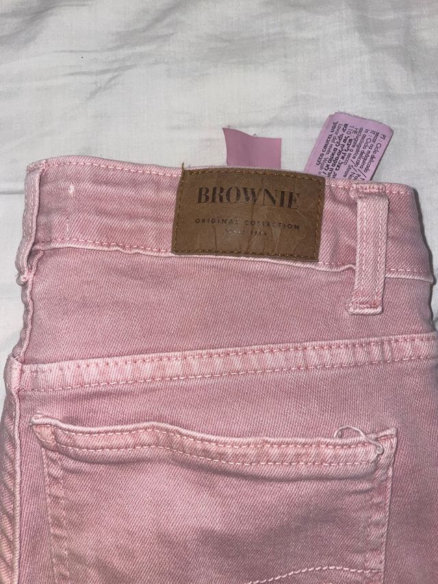 Pantalón vaquero rosa Brownie usado par de veces