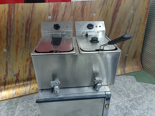 Friggitrice professionale doppia serbatoio Makro 8+8 litri