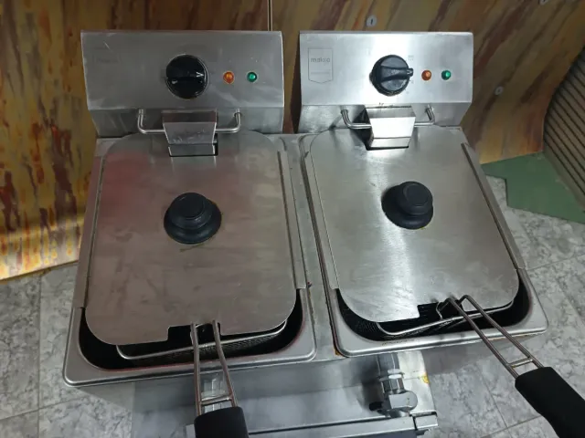 Friggitrice professionale doppia serbatoio Makro 8+8 litri