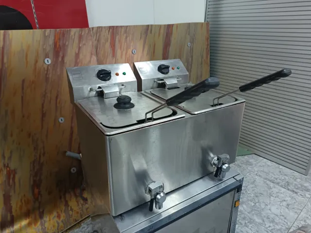 Friggitrice professionale doppia serbatoio Makro 8+8 litri
