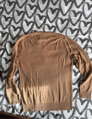 Jersey cuello pico Abercrombie & Fitch Marrón