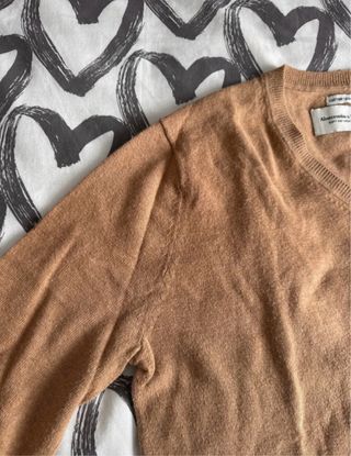 Jersey cuello pico Abercrombie & Fitch Marrón