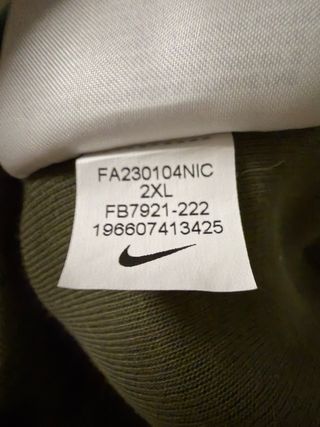 Conjunto Nike Tech Fleece Verde Talla XXL