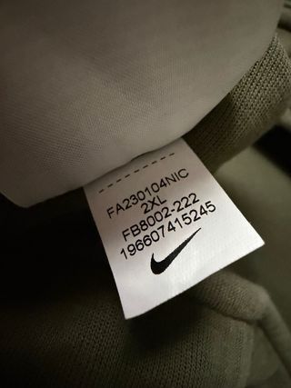 Conjunto Nike Tech Fleece Verde Talla XXL