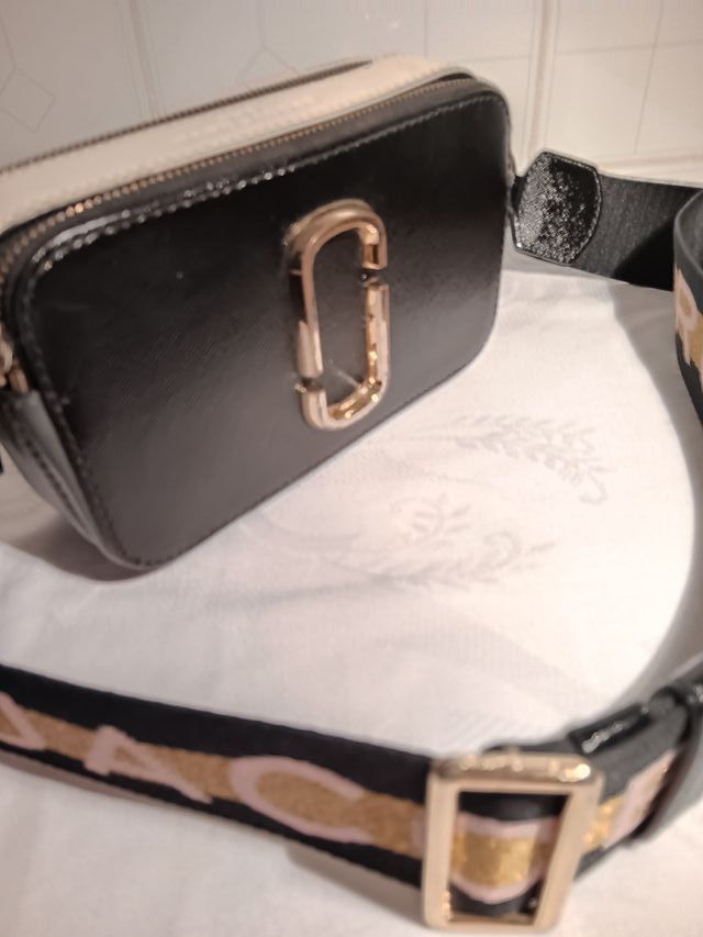 Borsa Snapshot Marc Jacobs Beige/Nero