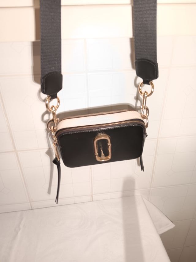 Borsa Snapshot Marc Jacobs Beige/Nero