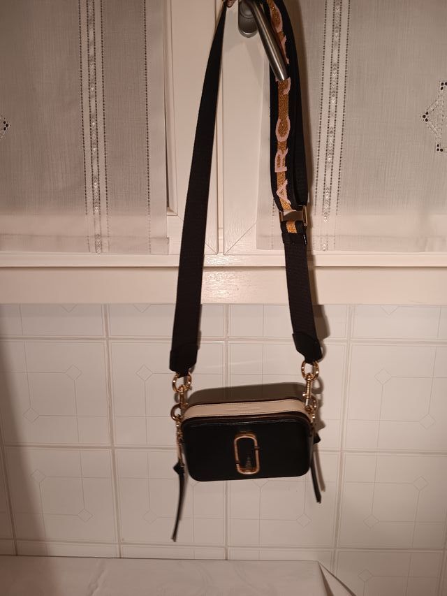 Borsa Snapshot Marc Jacobs Beige/Nero