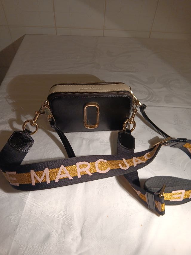 Borsa Snapshot Marc Jacobs Beige/Nero