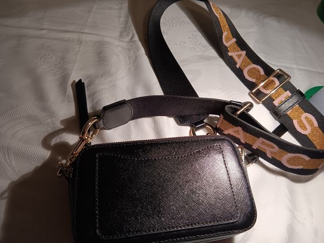 Borsa Snapshot Marc Jacobs Beige/Nero