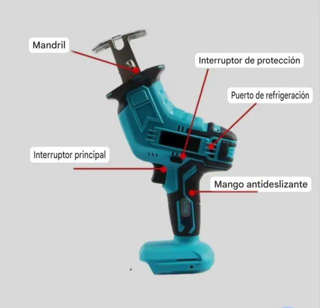 Serra Sabre Portátil Recarregável (2 Baterias)