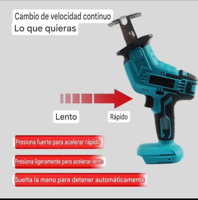 Serra Sabre Portátil Recarregável (2 Baterias)