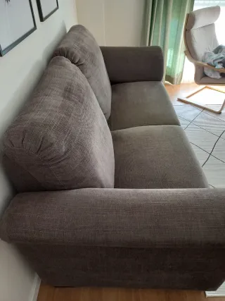 Sofá Ikea Tidafors 3 plazas marrón grisáceo