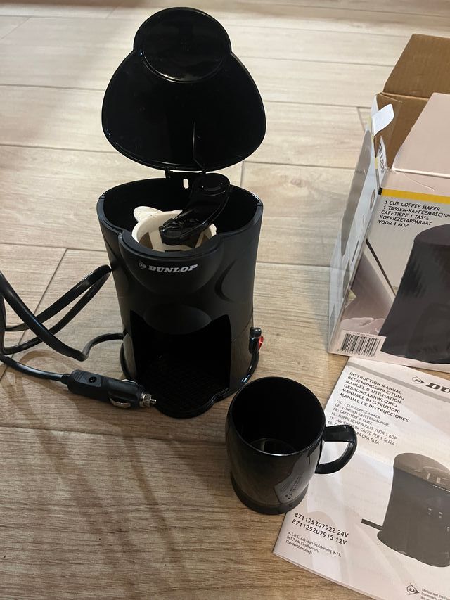 Caffettiera Dunlop 12V per Auto 1 Tazza
