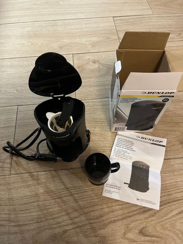 Caffettiera Dunlop 12V per Auto 1 Tazza