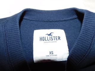 Jersey Hollister Manga Larga Azul