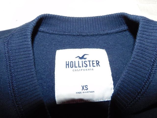 Jersey Hollister Manga Larga Azul