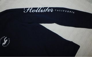 Jersey Hollister Manga Larga Azul