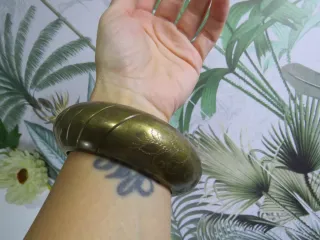 Bracciale rigido Ottone Vintage Etnico Tribale