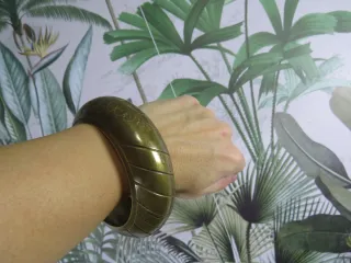 Bracciale rigido Ottone Vintage Etnico Tribale