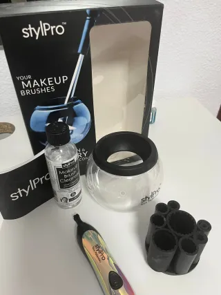 Limpiador Pinceles Maquillaje StylPro Eléctrico