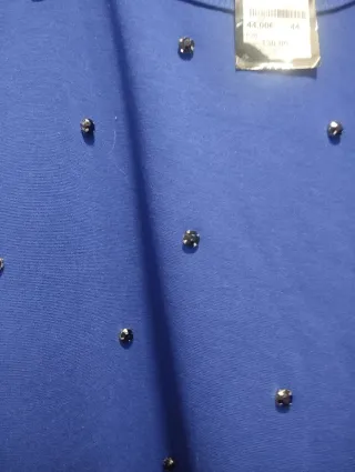 Vestido mujer talla 44 azul y estampado