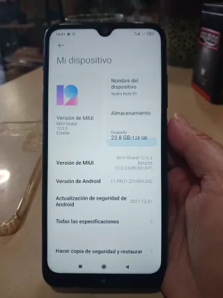 Xiaomi Redmi Note 8T 128GB Nero
