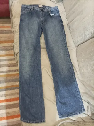 Pantalón Tommy Hilfiger Talla 34L Azul.