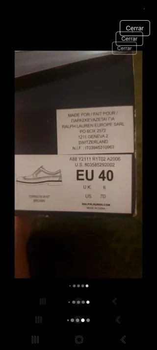 Zapatos Oxford Ralph Lauren Marrones Hombre