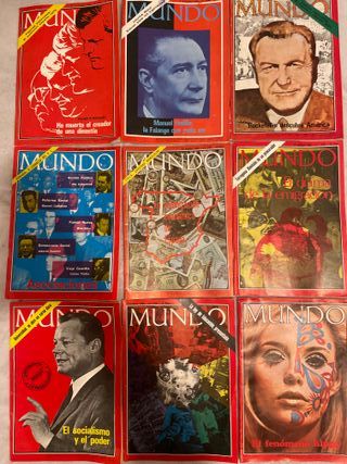 Lote 9 revistas MUNDO (1969) Estado impecable