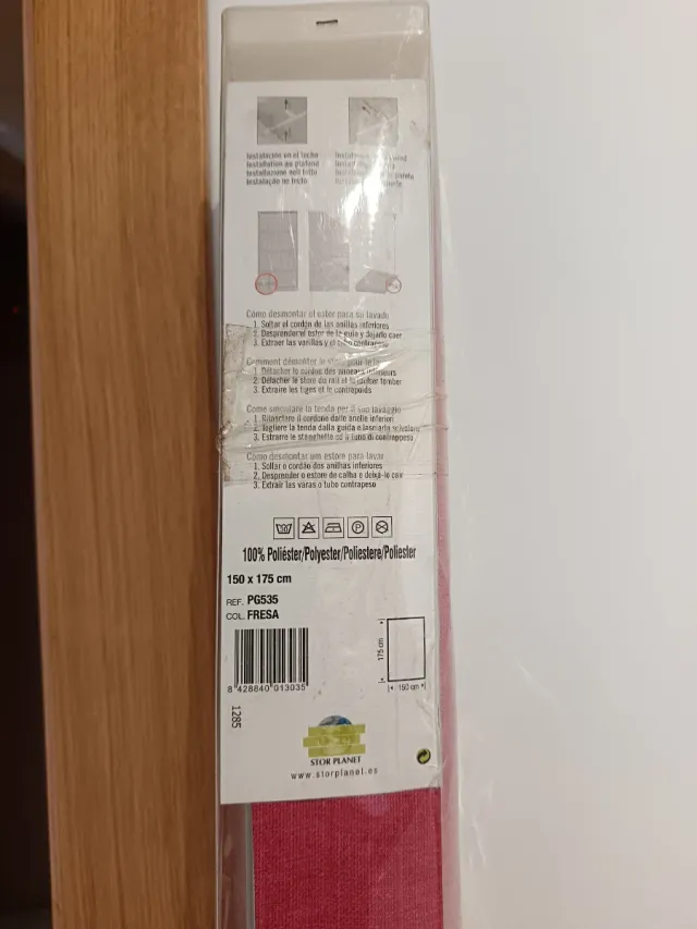 Cortina Polyester Roja