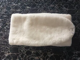 Sciarpa ecopelliccia bianca