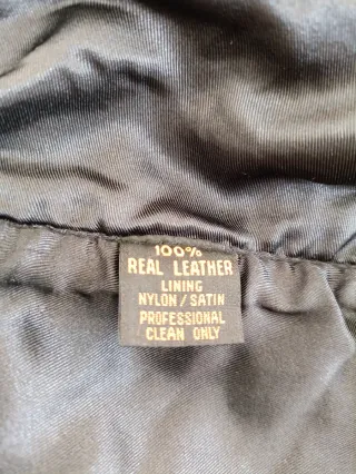 Chaleco cuero auténtico estilo vaquero S. Medidas