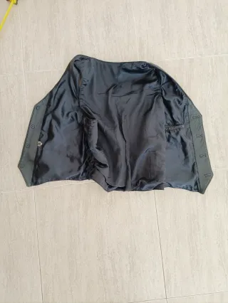 Chaleco cuero auténtico estilo vaquero S. Medidas