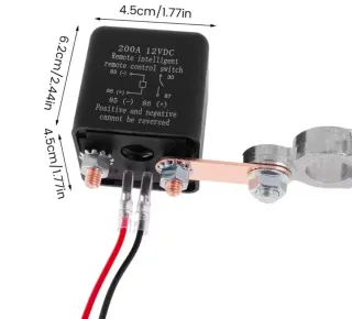 Desconectador Batería Coche 200A 12VDC