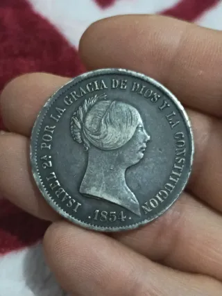 20 Reales Isabel 2 1854 Sevilla