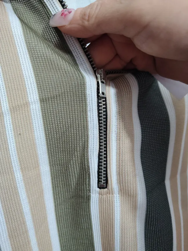 Camicia Topman Taglia L a Righe Beige in Offerta