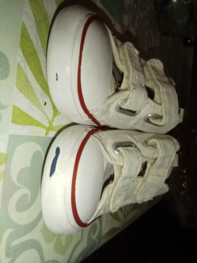 Converse Talla 24 Blancas Velcro