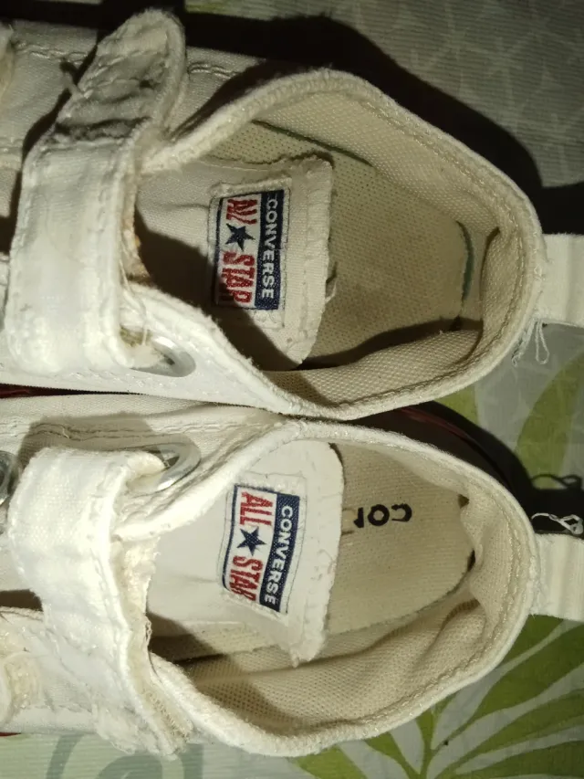 Converse Talla 24 Blancas Velcro
