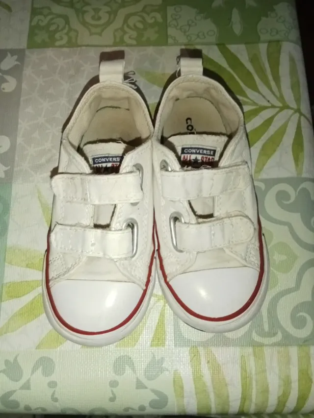 Converse Talla 24 Blancas Velcro