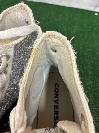 Converse Glitter Argento Tg 36