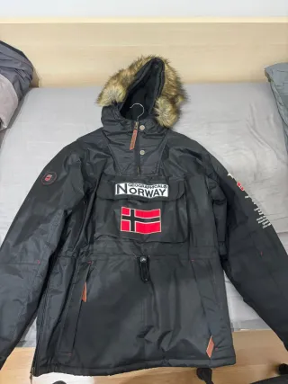 Anorak Geographical Norway Hombre Negro