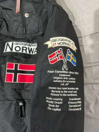 Anorak Geographical Norway Hombre Negro