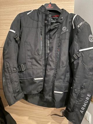 Chaqueta de moto ARMURE negra