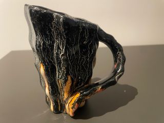 Juego de 5 tazas de cerámica vintage