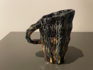 Juego de 5 tazas de cerámica vintage