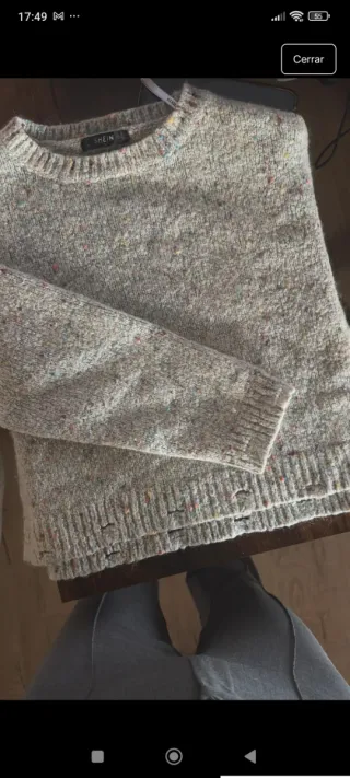 Jersey crop blanco multicolor S