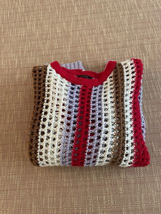 Jersey Parfois Crochet Rayas Talla Única