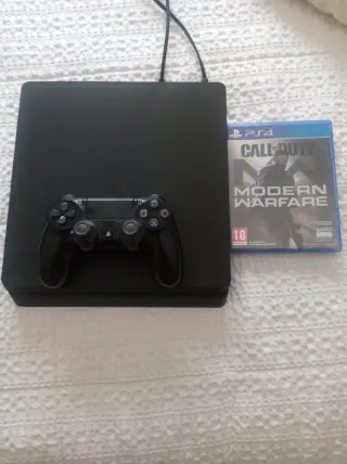 PS4 Slim 500GB+Mando DualShock 4 y Moderno Warfare